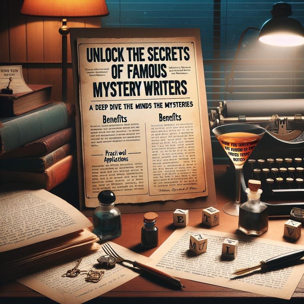 Unlock the Secrets of Famous Mystery Writers: A Deep Dive into the Minds Behind the Mysteries